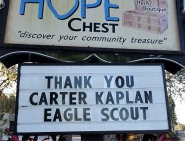 Eagle Scout Project – Carter Kaplan